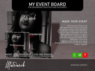 My Event Board by Matriarch