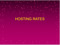 HOST RATES HOST RATES