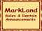 MarkLand Sales Rentals Announcement