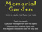 ¸.·✰ Memorial Garden ¸.·✰ Memorial Garden