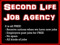 Second Life Job Agency Second Life Job Agency